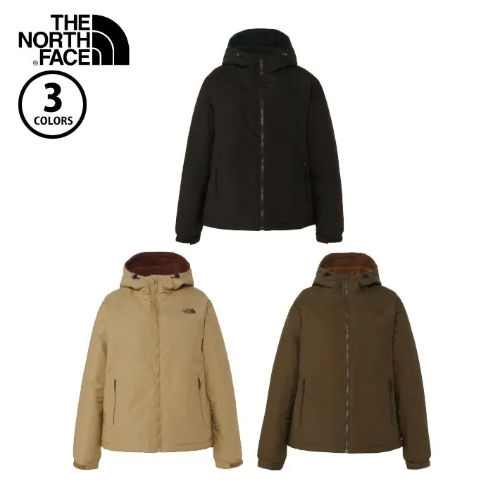 レディースバージョン、撥水加工、ファー裏地付きフード付きジャケット