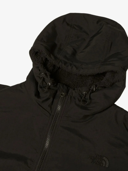 レディースバージョン、撥水加工、ファー裏地付きフード付きジャケット