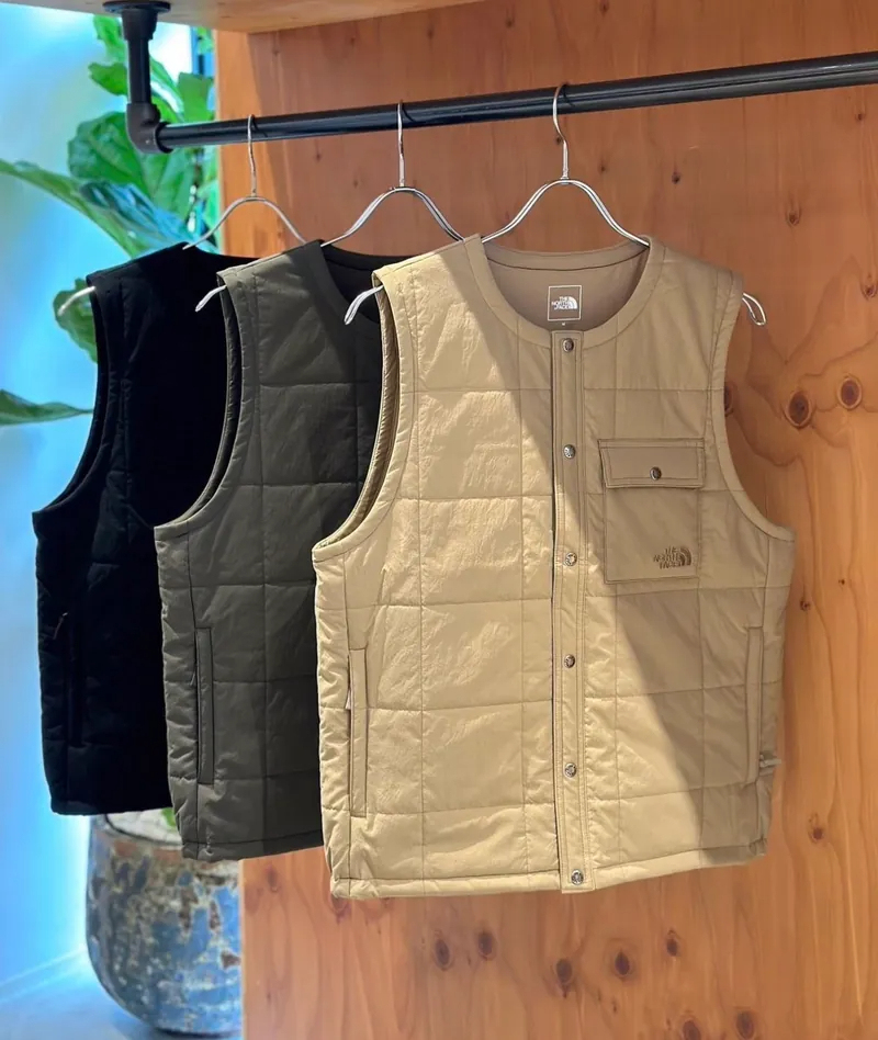 ポケット収納中綿ベスト