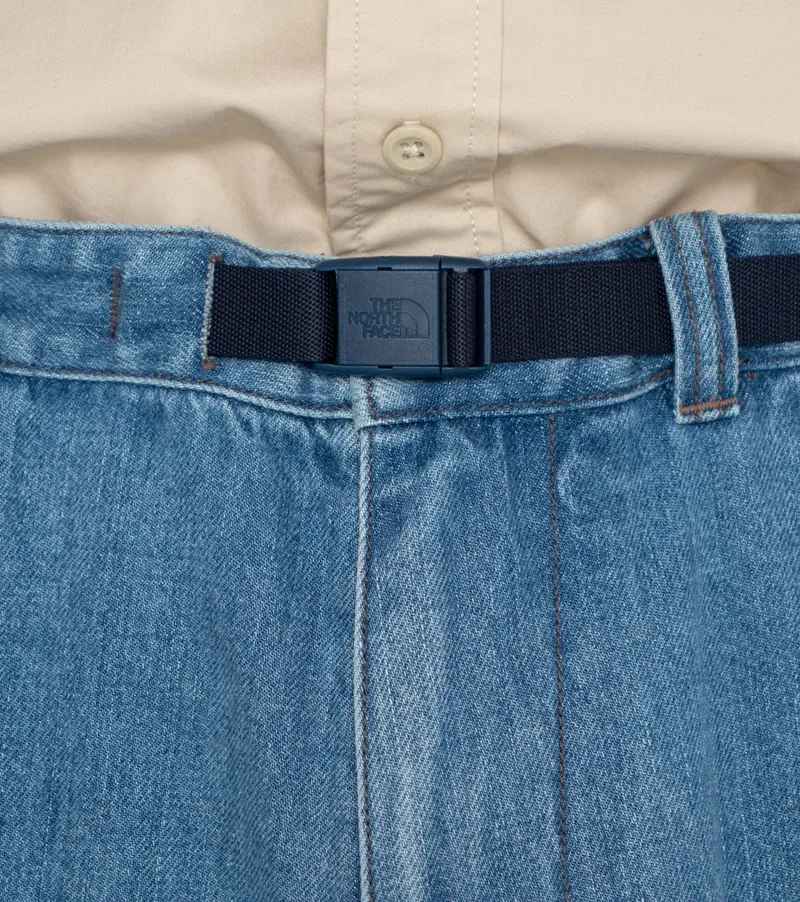 デニムテーパードパンツ