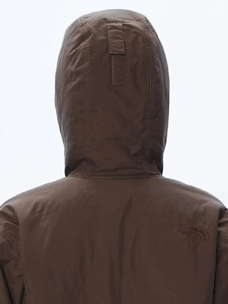 レディースバージョン、撥水加工、ファー裏地付きフード付きジャケット