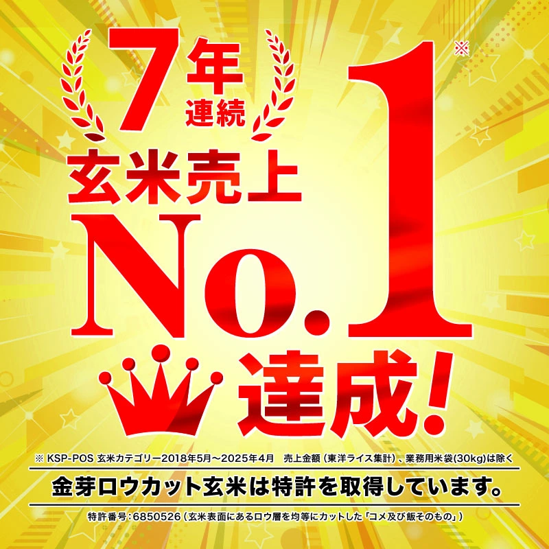 金芽ロウカット玄米 8kg(2kg ×4袋) 窒素充填パック 令和7年産 無洗米 無洗米玄米 工場直送 糖質 カロリーオフ 白米モードで炊飯できる 玄米 送料無料 東洋ライス公式 美味しく食べやすい玄米