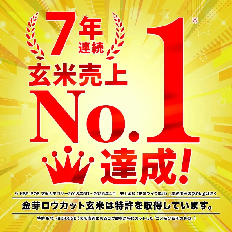 金芽ロウカット玄米 8kg(2kg ×4袋) 窒素充填パック 令和7年産 無洗米 無洗米玄米 工場直送 糖質 カロリーオフ 白米モードで炊飯できる 玄米 送料無料 東洋ライス公式 美味しく食べやすい玄米