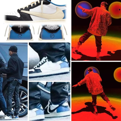 G-DRAGONジョイント名TS X AJ1 MILITARY BLUE 稲妻のとげローカット