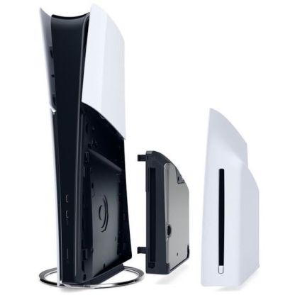 PS5 standard package: PS5 console (ultra-thin model) + white PS5 DualSense wireless controller