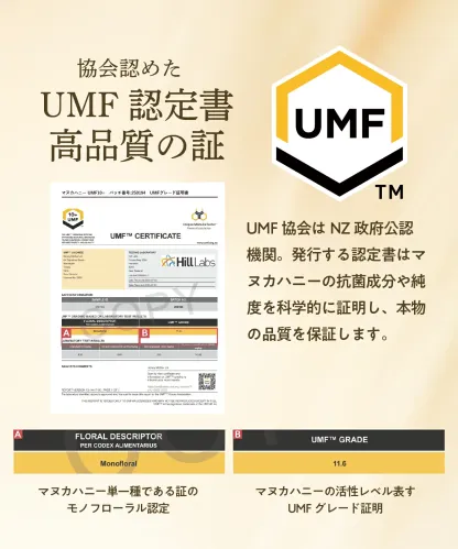 マヌカハニー UMF10+ 250g [MGO261+] はちみつ  ハニーマザー UMF協会認定 ニュージーランド 無添加 喉 痛み ケア 抗菌力 美容 非加熱 ダイエット 腸活 蜂蜜 100％ ；