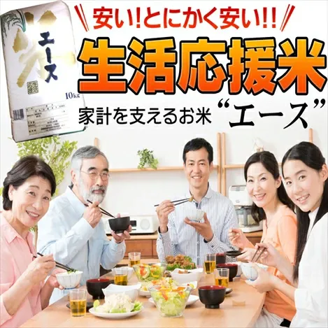 生活応援米 エース 米 30kg 【7.5kg×4袋】ブレンド米 主要産地宮城県 エース 激安米 米 30kg  白米 精米 お米 30kg 米30kg 白米30kg 精米30kg あじつかみ 業務用 複数原料米