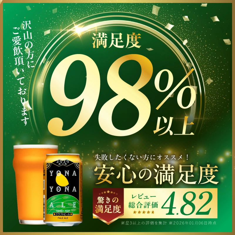【ふるさと納税】最短翌日発送 ★高評価 4.81 ビール よなよなエール 5営業日 350ml 選べる 本数 定期便 缶 ヤッホーブルーイング クラフトビール ペールエール 酒 アルコール 飲料 ふるさと納税オリジナル 1位獲得 満足度98％以上 泉佐野市 送料無料 圧倒的企業努力