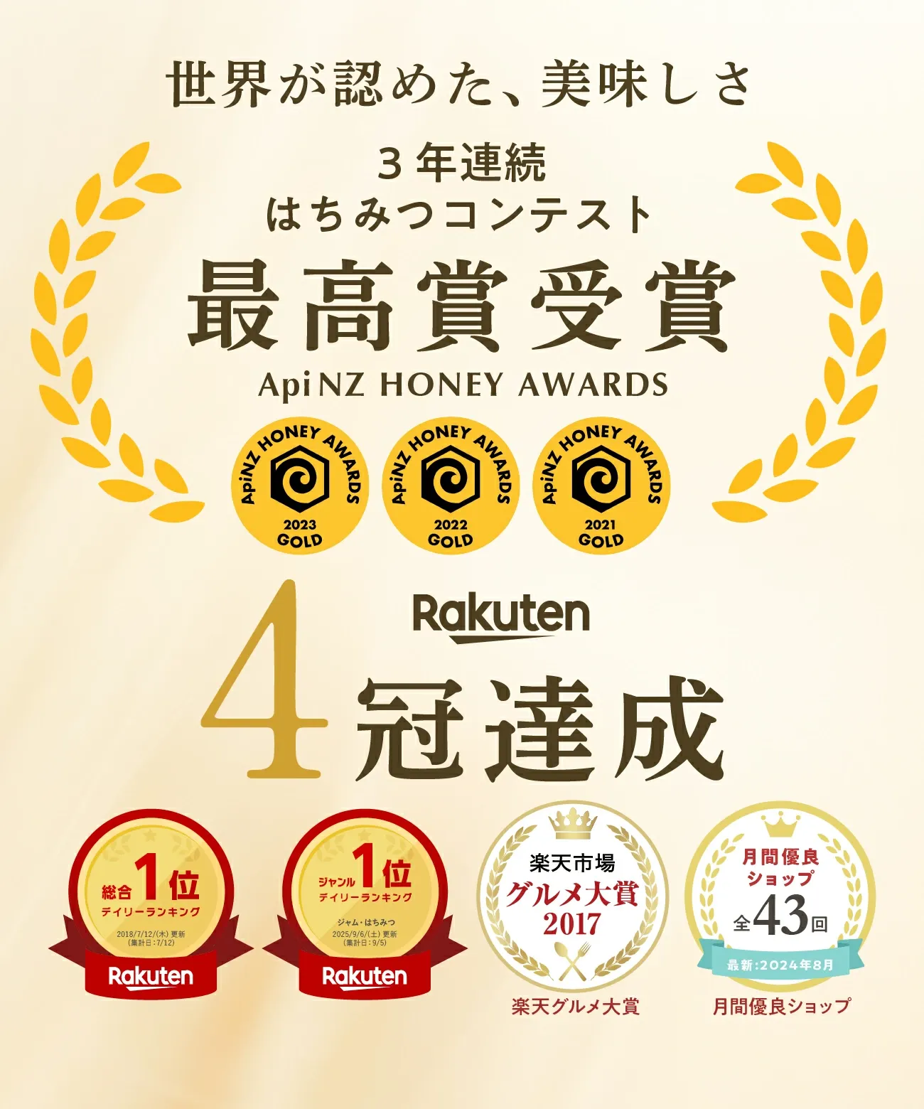 マヌカハニー UMF10+ 250g [MGO261+] はちみつ  ハニーマザー UMF協会認定 ニュージーランド 無添加 喉 痛み ケア 抗菌力 美容 非加熱 ダイエット 腸活 蜂蜜 100％ ；