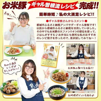 【ふるさと納税】【精肉ランキング1位獲得】【内容量＆発送時期が選べる！】お米豚セット - 豚肉 豚ロース 豚こま切れ 豚バラ肉 豚肩ロース 計2.2キロ/3.7キロ スライス肉 小分け 都城産豚 ブランド豚 快速便あり お届け時期が選べる 送料無料 SKU-3105【宮崎県都城市】