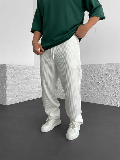 Ribbed Tube Leg Trousers (Buy 2 Free Shipping)