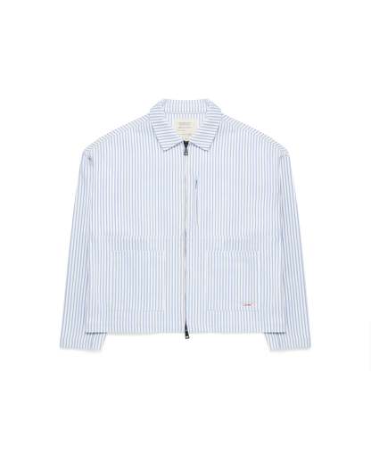 PINSTRIPE CANVAS WORKWEAR JACKET