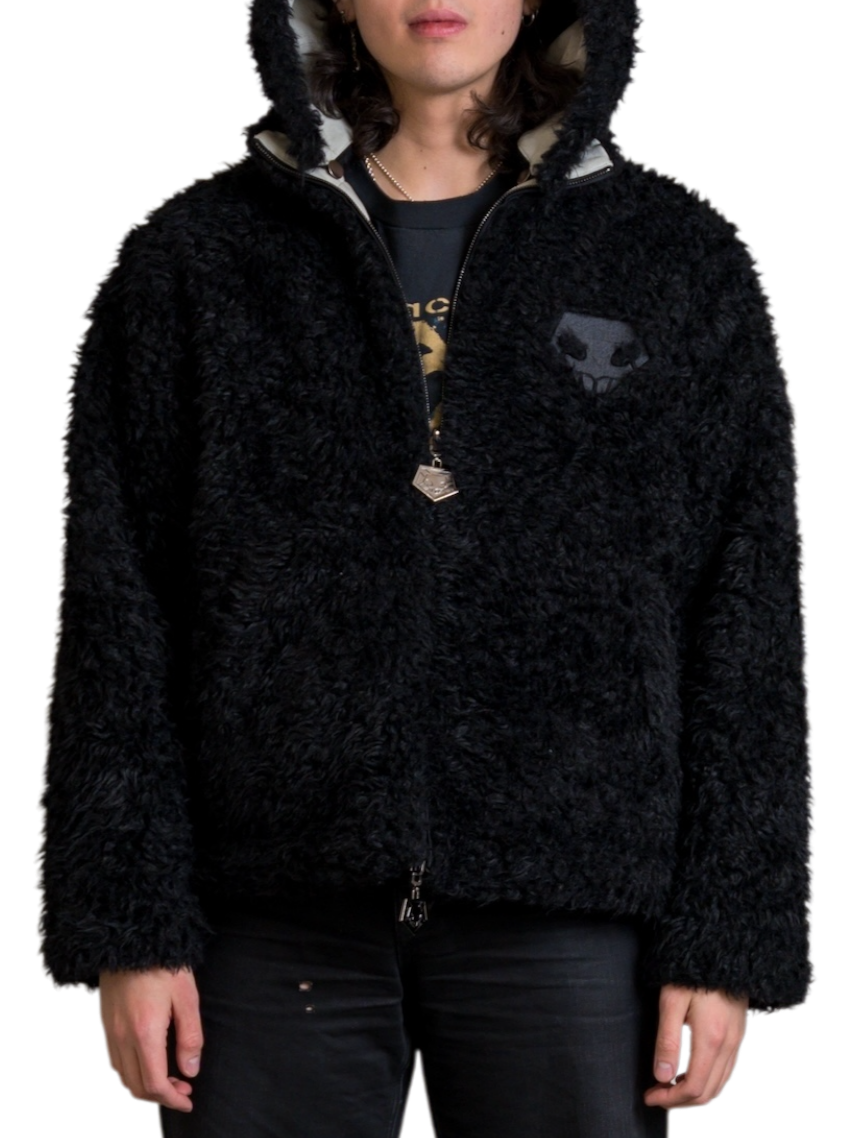 Substitute Shinigami Badge Reversible Fur Jacket