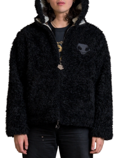Substitute Shinigami Badge Reversible Fur Jacket