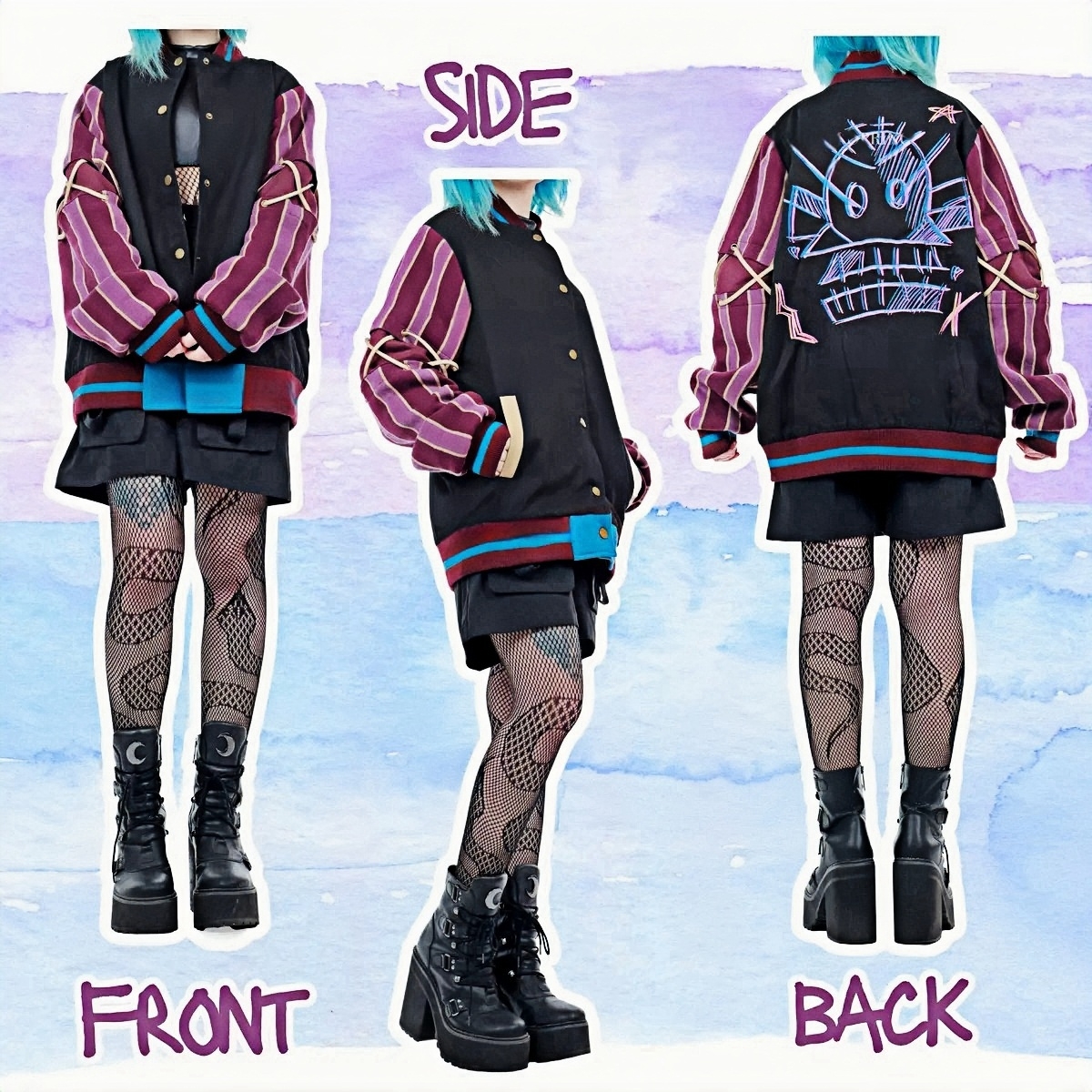 Monkey Bomb Varsity Jacket 