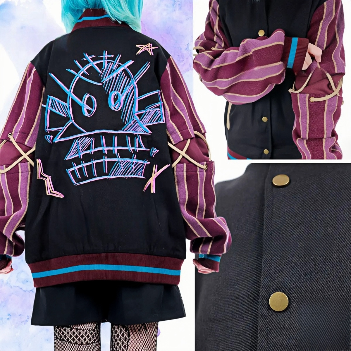Monkey Bomb Varsity Jacket 