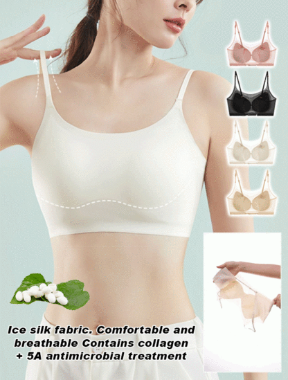 Ice-feeling ultra-thin U-shaped beautiful back bra