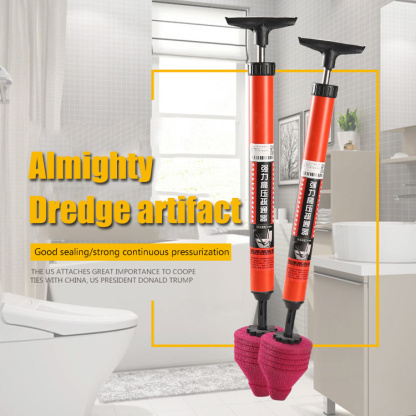 One-shot toilet pipe dredger