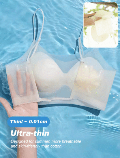 Ice-feeling ultra-thin U-shaped beautiful back bra