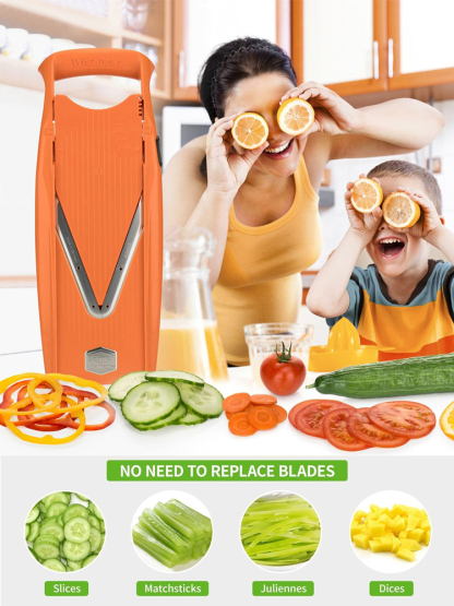  Multi-functional vegetable cutter slicer shredder