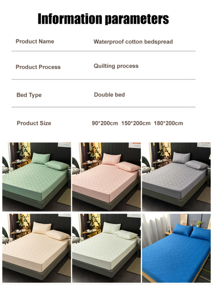 Four seasons universal mother and baby grade waterproof bed sheet three-piece set