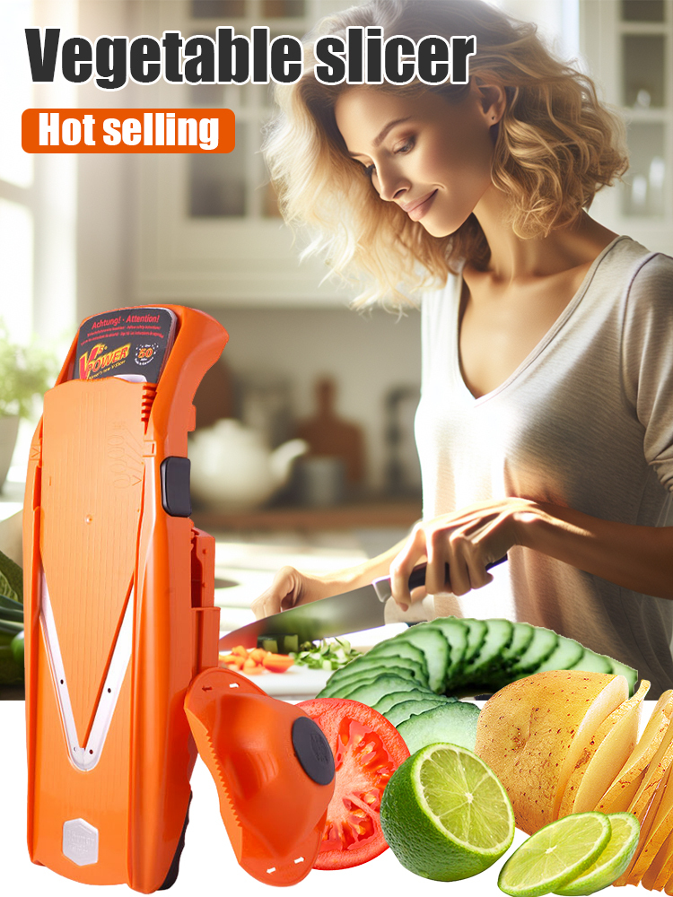  Multi-functional vegetable cutter slicer shredder