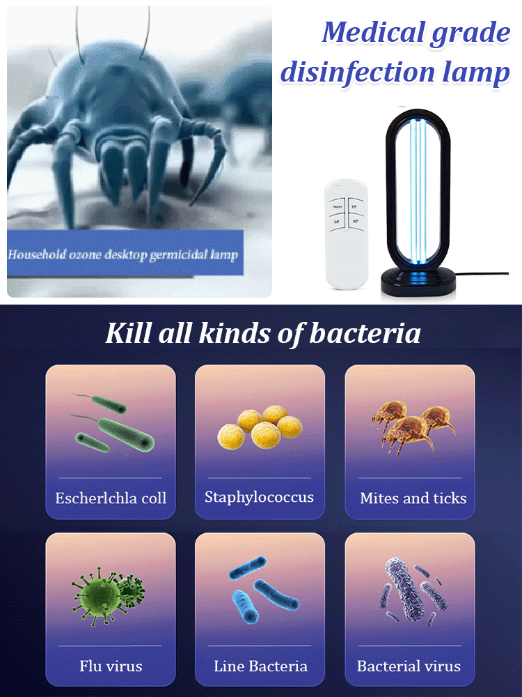 【Keep Fresh for 24 Hours】Home Sterilization and Purification Lamp