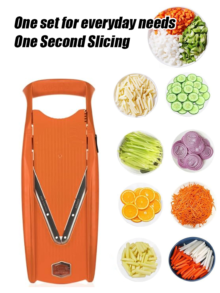  Multi-functional vegetable cutter slicer shredder