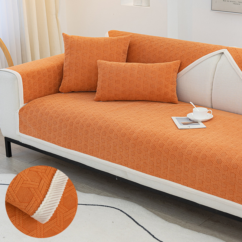 Chenille Jacquard Fabric Dustproof Waterproof Oilproof Sofa Cover