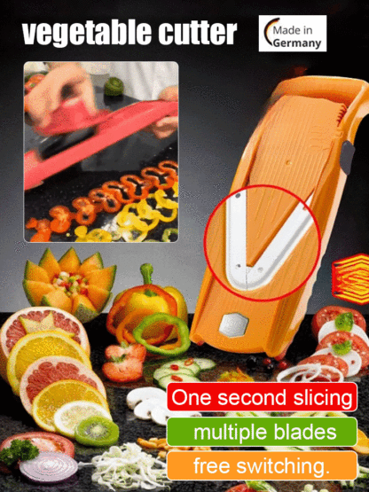  Multi-functional vegetable cutter slicer shredder