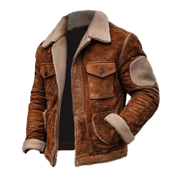 Men's Wear-Resistant Cashmere Casual Zipper Jacket