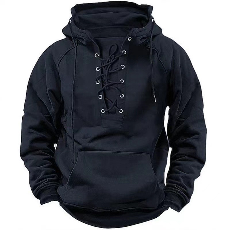 Men's Vintage Fleece And Thick Sports Hoodie