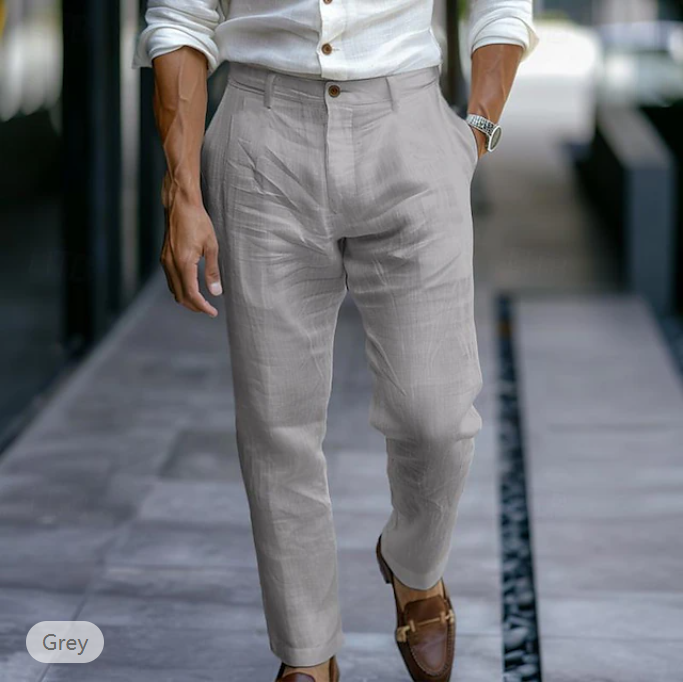 Men's Cotton Linen Quick-Drying Breathable Pants