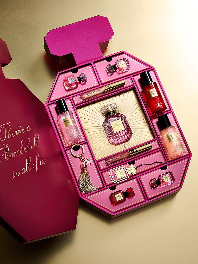 The Bombshell 12-Piece Advent Calendar ft. Exclusive Shimmer Mists & the New Holiday Bombshell Soirée