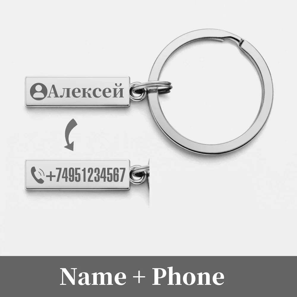 Anti-lost Keychain Small Chic Personalized Customized Keyring for Car