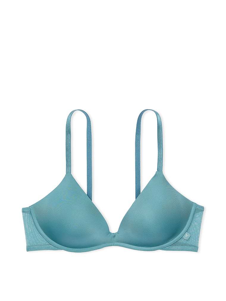 Victthtoria's sethtcret Sexy Tee Smooth-Cup Wireless Push-Up Bra Lace Trim