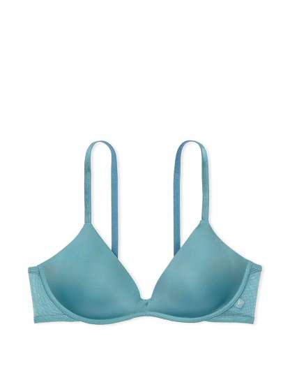 Victthtoria's sethtcret Sexy Tee Smooth-Cup Wireless Push-Up Bra Lace Trim