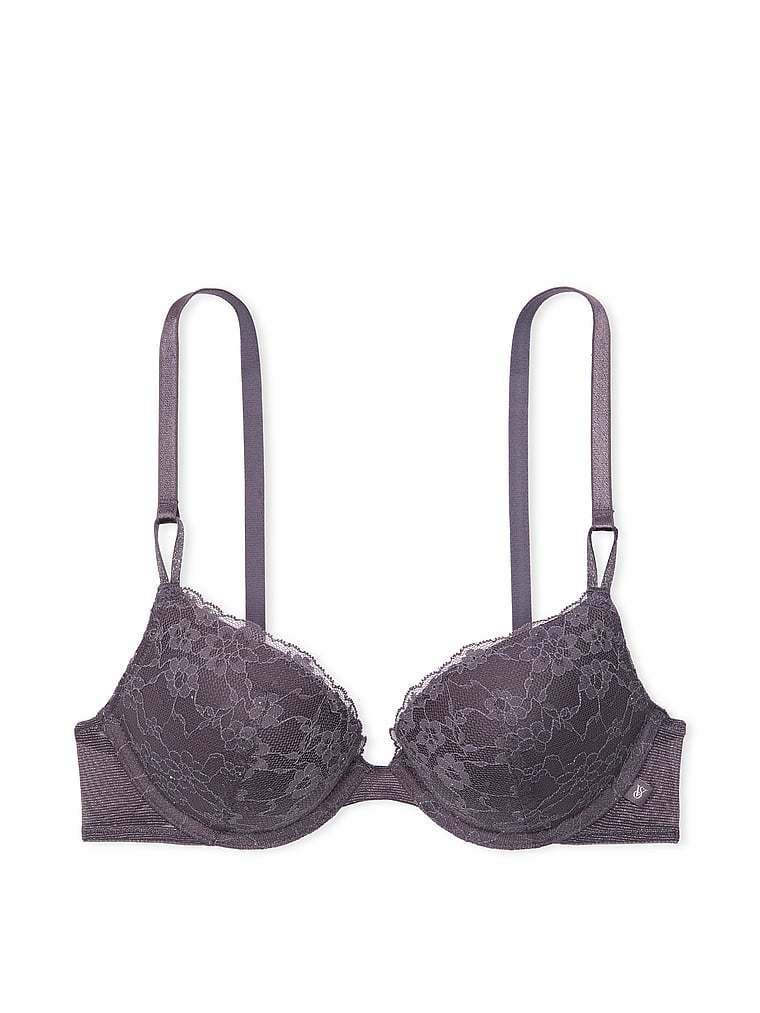 Victthtoria's sethtcret Sexy Tee Sequin Posey Lace Push-Up Bra Sequin Lace