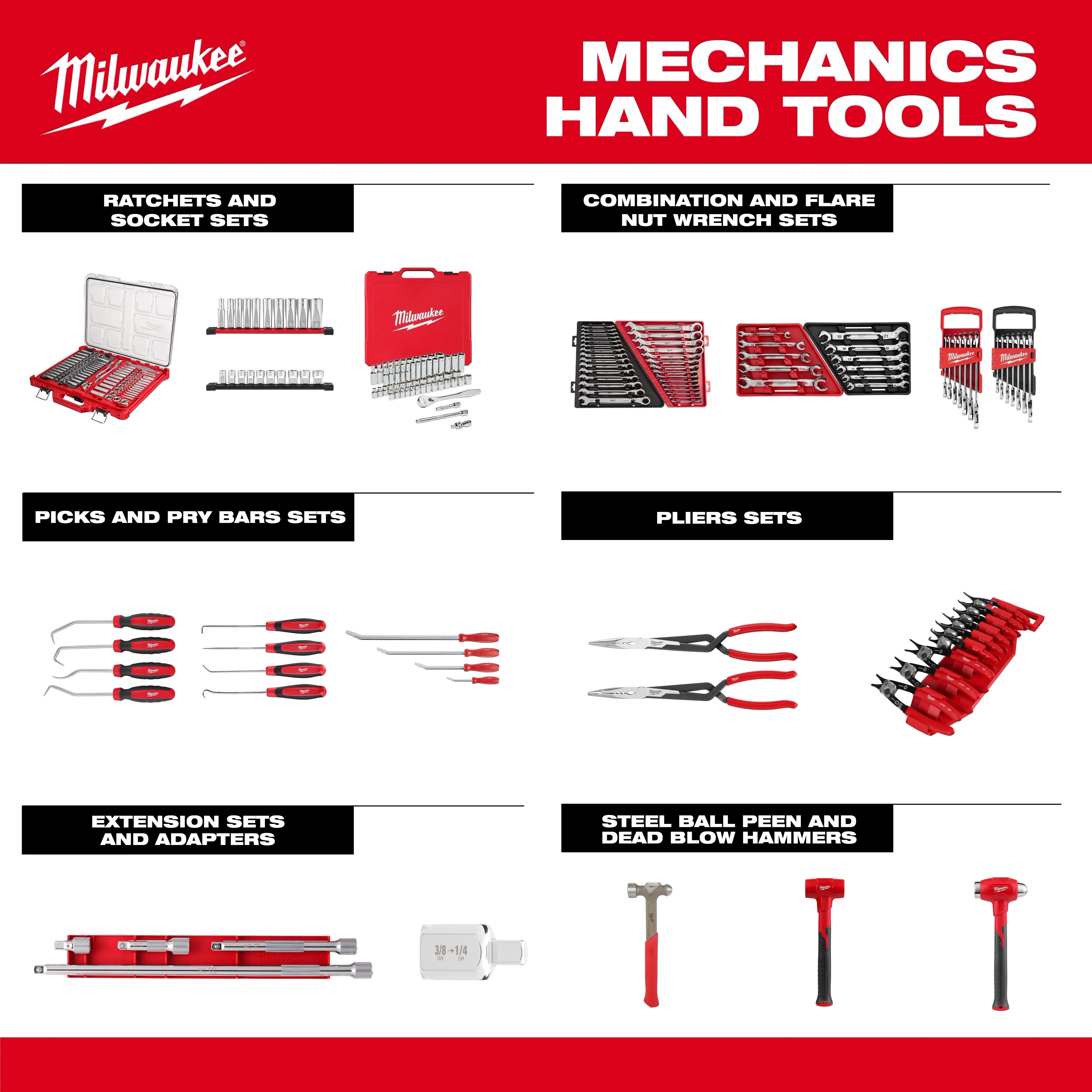Milwaukee Master Mechanics Hand Tool Set with PACKOUT Drawers and PACKOUT Dolly (366 Piece)