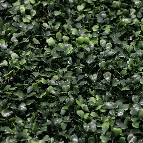 golden select boxwood hedge panel with led lights