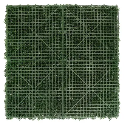 golden select boxwood hedge panel with led lights