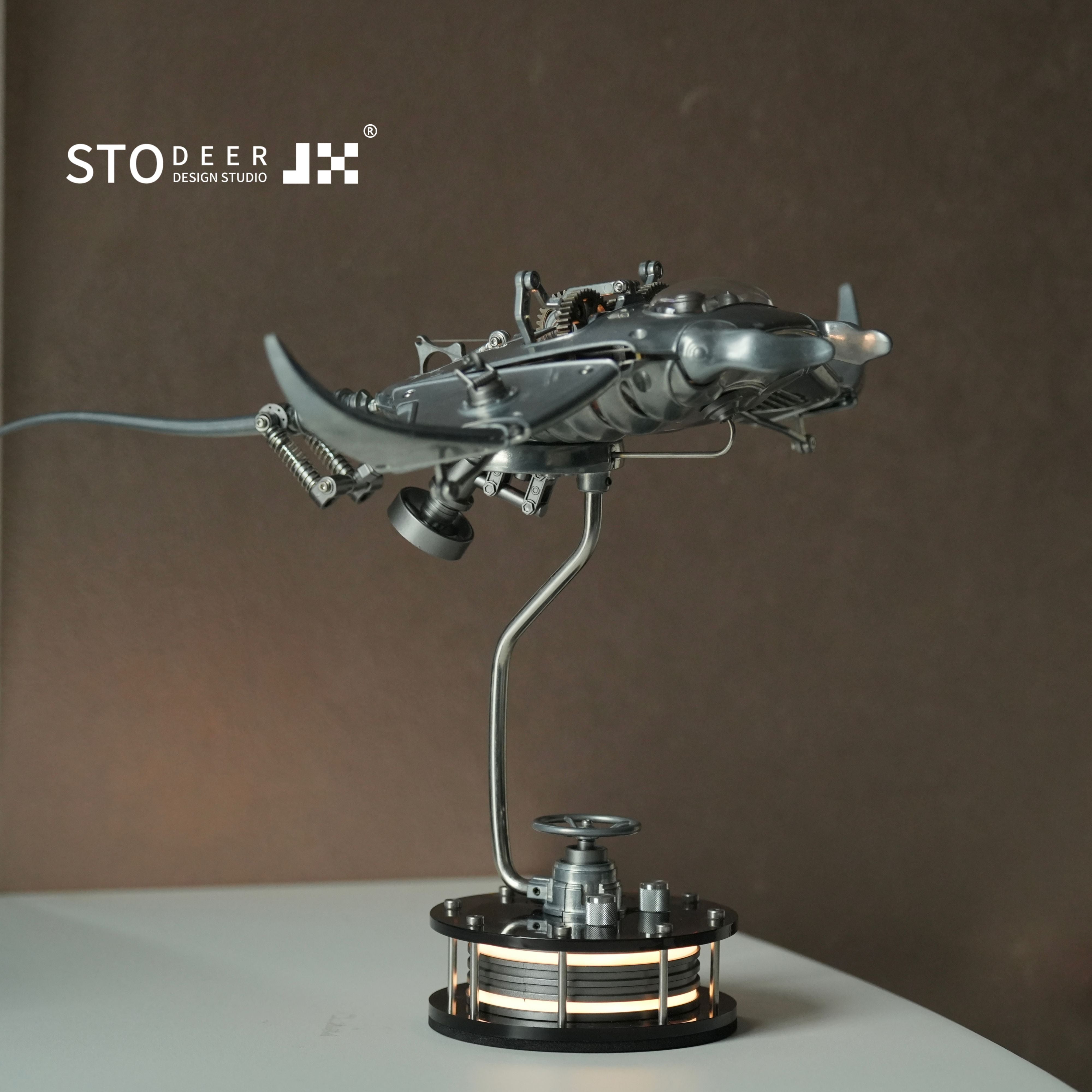 Innovative Mechanical Metal Manta Rays Model Steampunk Style 3D Metal Puzzle Kit SD-01