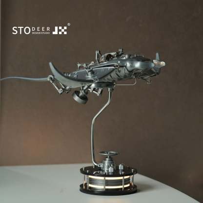 Innovative Mechanical Metal Manta Rays Model Steampunk Style 3D Metal Puzzle Kit SD-01