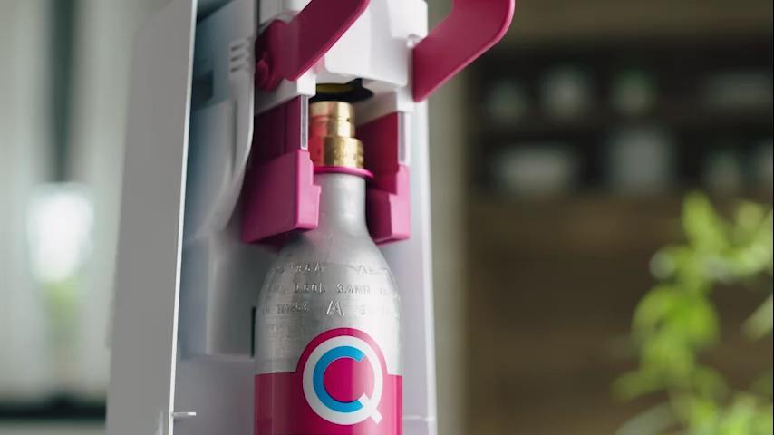 SodaStream FIZZI Sparkling Water Maker, 60L CO2 cylinder and 1L plastic bottle included, Black, Soda Maker