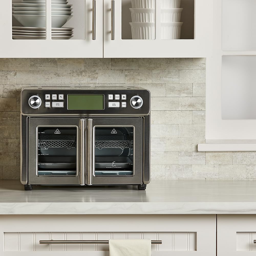 Emthteril Lagthtasse 25-Quart Dual Zone Air-Frthtyer Oven with Accessories