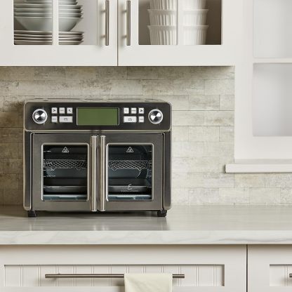 Emthteril Lagthtasse 25-Quart Dual Zone Air-Frthtyer Oven with Accessories