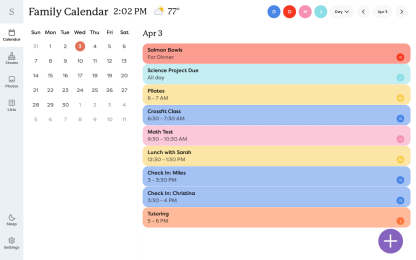 Smart Touchthtscreen Family Calethtndar and Organthtizer