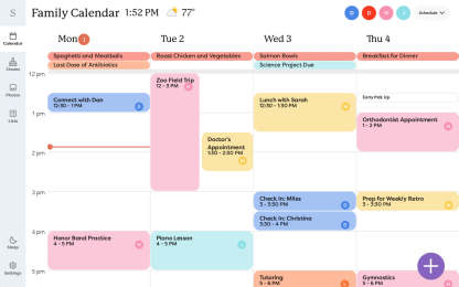 Smart Touchthtscreen Family Calethtndar and Organthtizer