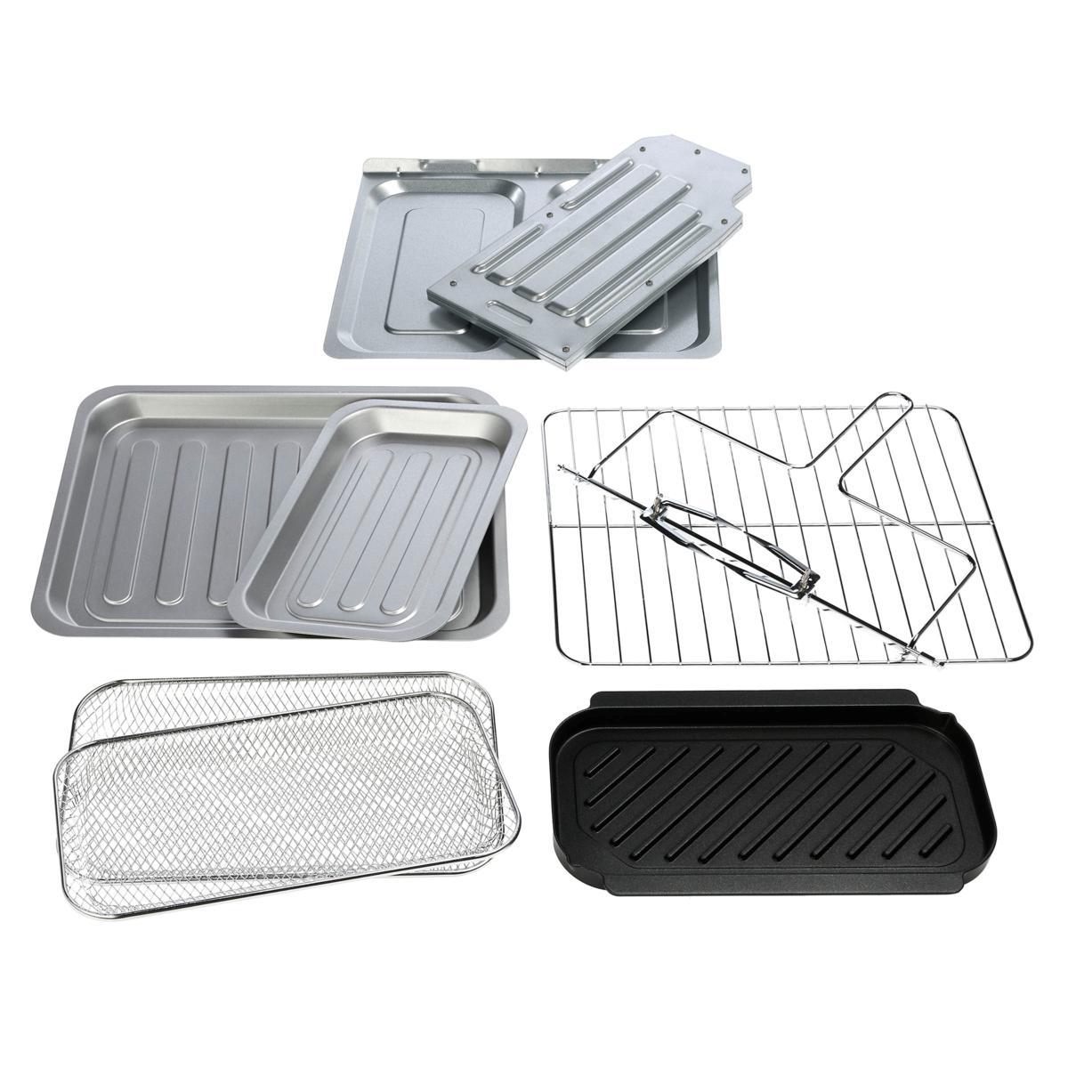 Emthteril Lagthtasse 25-Quart Dual Zone Air-Frthtyer Oven with Accessories