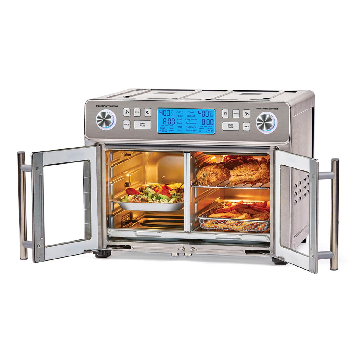 Emthteril Lagthtasse 25-Quart Dual Zone Air-Frthtyer Oven with Accessories